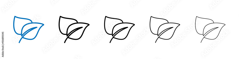 Aufkleber vegan icon outline vector logo for web ui