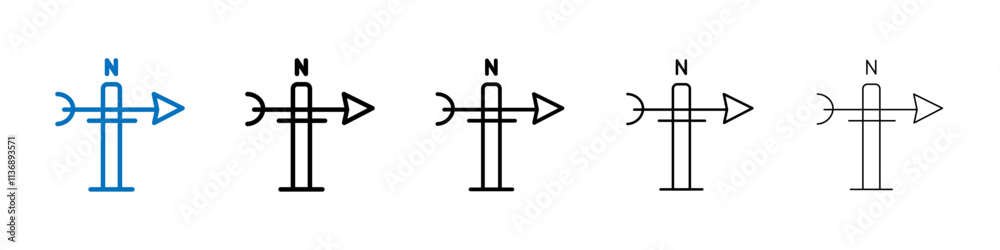 Poster veleta icon outline vector logo for web ui