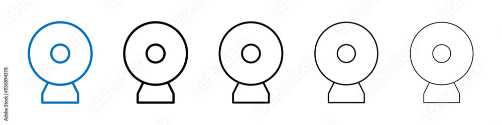Poster Web camera icon Outline vector logo for web ui