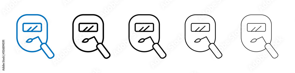 Poster welding icon outline vector logo for web ui