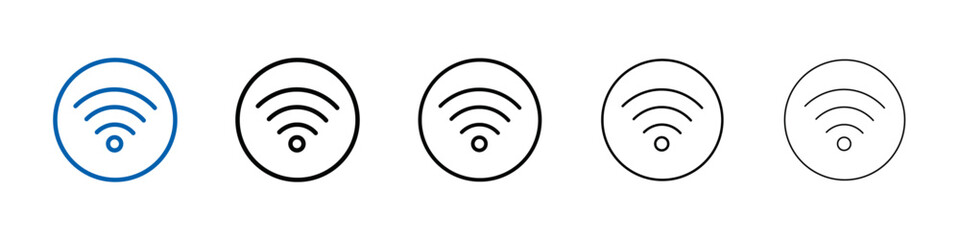 Wifi icon Outline vector logo for web ui