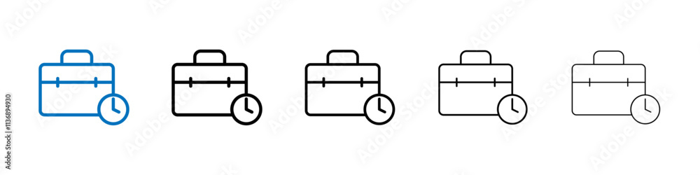 Poster work experience icon outline vector logo for web ui