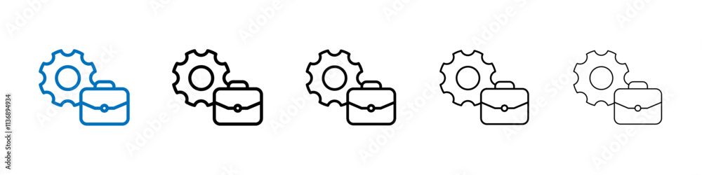 Aufkleber Work experience icon Outline vector logo for web ui