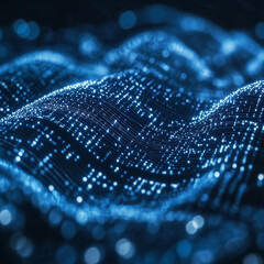 Digital encryption elegance with binary code matrix