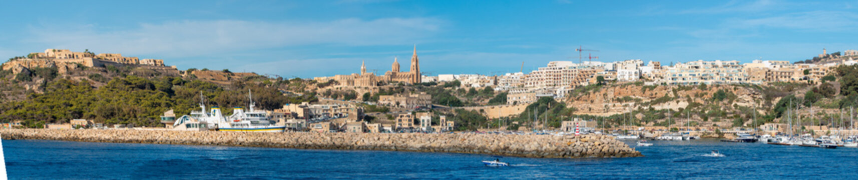 Gozo (Għawdex) Island Mġarr Għajnsielem town panorama Malta