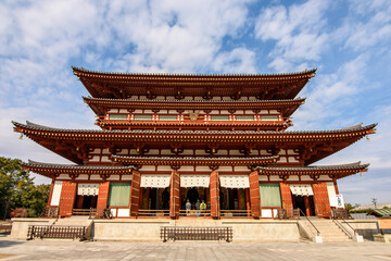 Obraz premium Yakushi-ji, one of the most famous ancient Buddhist temples in Japan, built in 680 AD in Nara, Japan