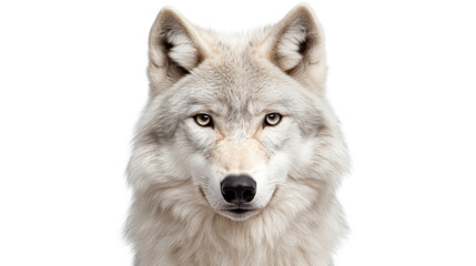 Fototapeta premium White wolf, isolated on transparent background