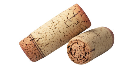 Wine cork, isolated on transparent background