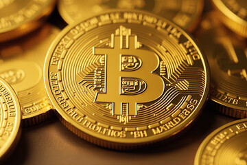 golden bitcoin rare digital currency limited supply high value due unique