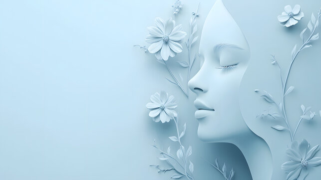 Conceptual digital artwork for beauty and wellness themes.