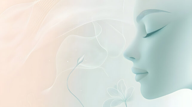 Conceptual digital artwork for beauty and wellness themes.