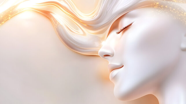 abstract background with flowing lines