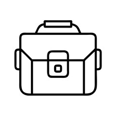 camera bag icon, photography day line art, photography day icon - simple black line art icon of camera bag, for photography day celebrations. photography vector art.