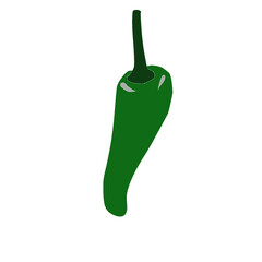 Chili a green colour.