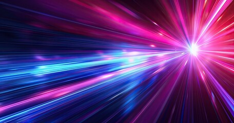 A vibrant burst of light and color, resembling dynamic motion and energy.