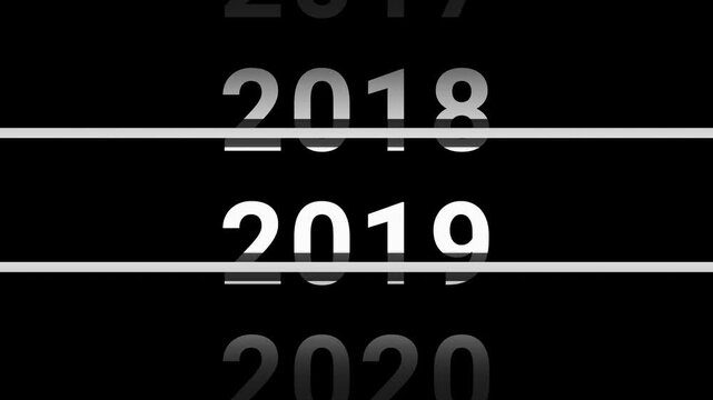 2000 to 2025 countdown new year animation