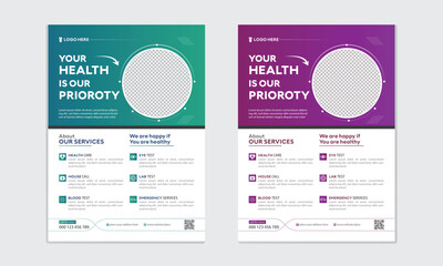 Corporate Professional Modern Minimalist Creative Medical Flayer Design