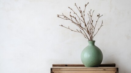 Elegant Minimalist Vase with Branches - Simple Home Decor