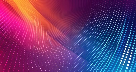 Obraz premium Abstract colorful background with gradient and dot patterns for digital design.