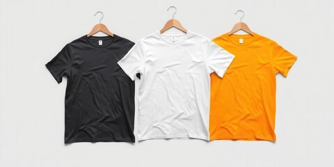 Tshirt mockup template with customizable design for print-on-demand businesses, clothing, template, online shop