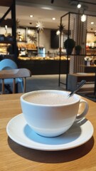 cup of coffee on the table