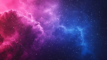 Obraz premium Color gradient background with purple, pink, and blue neon colors, grainy texture effect, futuristic banner design