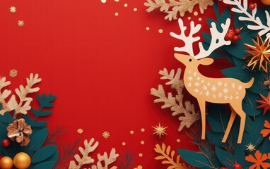 Naklejka premium christmas festive holiday new year background