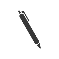 Pen Icon Set Vector illustration in black