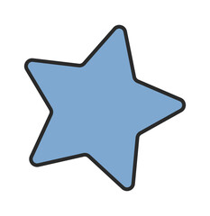 Star shape comic groovy design