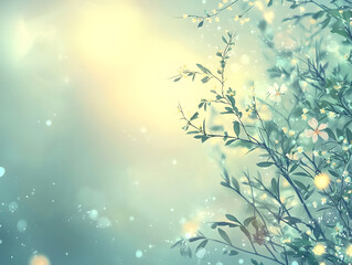 A tranquil background with a blurred nature-inspired palette