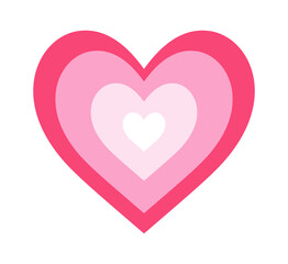 Concentric heart love valentine symbol