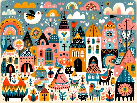 "Pueblos de Ensue&ntilde;o: Maravillas Ilustradas"
