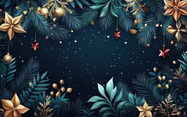 Naklejka premium christmas festive holiday new year background