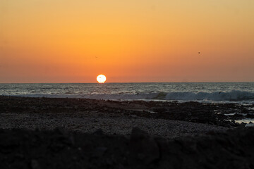 un hermoso atardecer