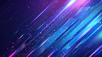Fototapeta premium A vibrant abstract background with diagonal light streaks and sparkling effects.