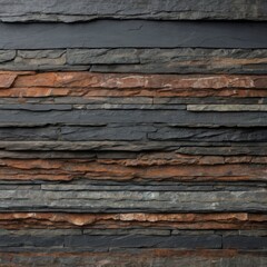 Texture of natural multi-colored layered stone, layered deposits