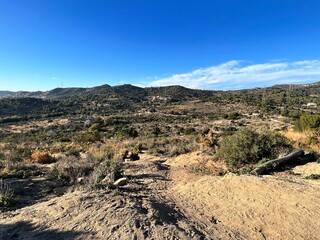 landscape near the city of Badalona in December