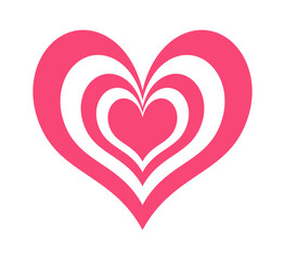 Minimal trendy Valentine day heart