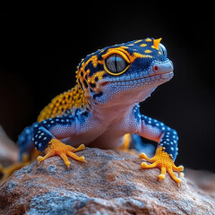 Obraz premium Vibrant Gecko Portrait