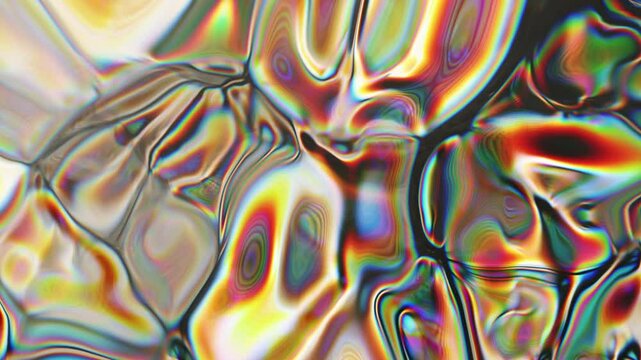 Liquid caustics with psychodelic effect as abstract background, 4K