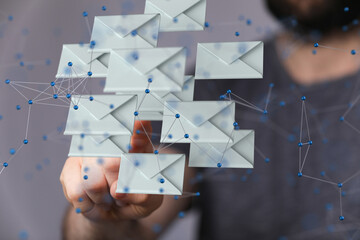 Email Technology Concept with icons symbol