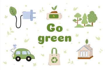 Promote sustainable living and eco-friendly practices with engaging graphics