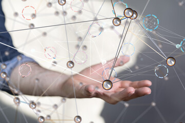 conference Digital Network and data concept 3d