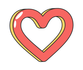 Heart frame shape romantic decoration