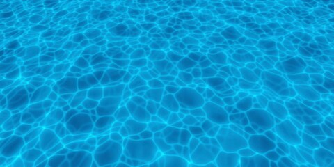 Obraz premium Rippling deep blue sea water with sunlight reflections, ocean, aquatic