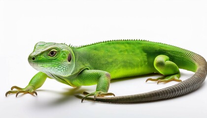 Obraz premium chameleon on a white background