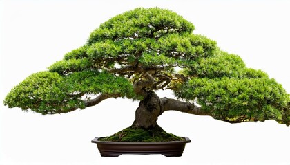bonsai tree isolated on white