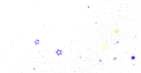 Abstract Colorful Stars on a Dark Background