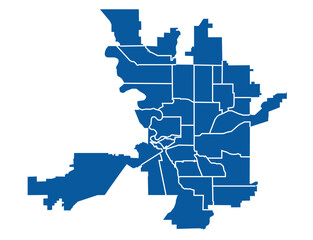 Outline map of Spocone city
