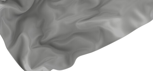 A close-up image of a white fabric draped in a smooth, flowing pattern. The fabric is soft and...